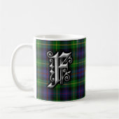 Clan Farquharson Letter F Monogram Tartan Kaffeetasse (Links)