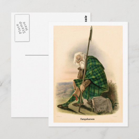 Clan Farquharson Postkarte (Vorne/Hinten)