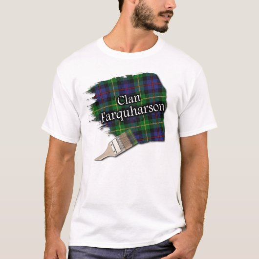 Clan Farquharson Scottish Tartan Paint Shirt (Vorderseite)