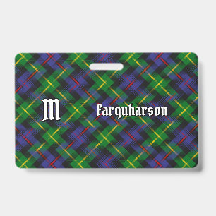 Clan Farquharson Tartan-Abzeichen Ausweis