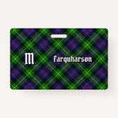 Clan Farquharson Tartan Abzeichen Ausweis (Vorderseite)