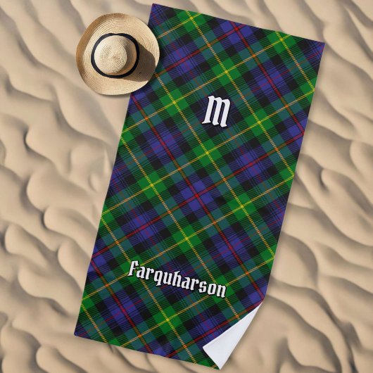 Clan Farquharson Tartan Beach Towel Strandtuch