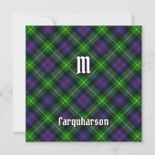 Clan Farquharson Tartan Einladung (Vorderseite)