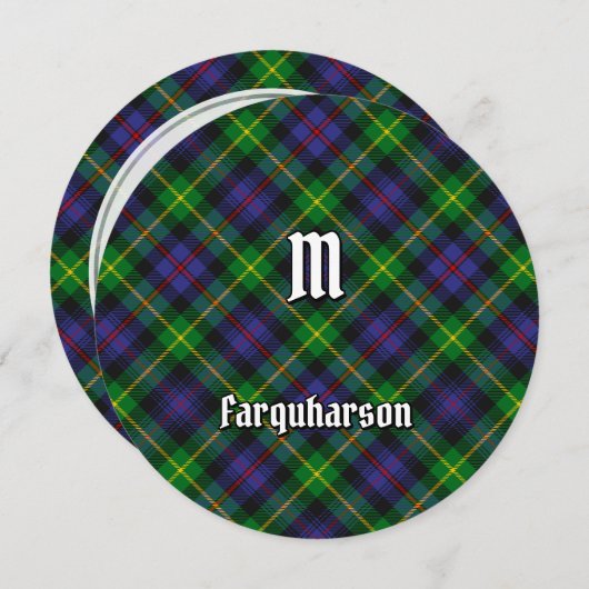 Clan Farquharson Tartan Einladung (Vorne/Hinten)