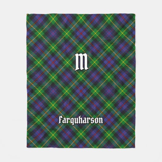 Clan Farquharson Tartan Fleece Blanket (Vorderseite)