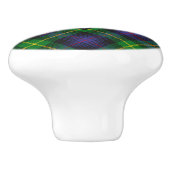 Clan Farquharson Tartan Keramik Knob Keramikknauf (Seitenansicht)