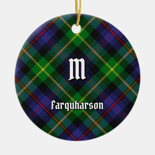 Clan Farquharson Tartan Keramik Ornament (Vorne)