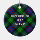 Clan Farquharson Tartan Keramik Ornament (Hinten)