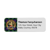 Clan Farquharson Tartan Label (Vorne)