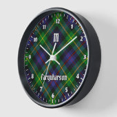 Clan Farquharson Tartan Large Clock Uhr (Winkel)