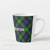 Clan Farquharson Tartan Latte Tasse (Rechts)