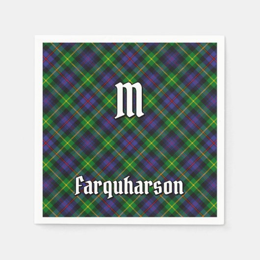Clan Farquharson Tartan Napkins Serviette (Vorderseite)