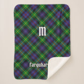 Clan Farquharson Tartan Sherpa Blanket Sherpadecke (Vorderseite)
