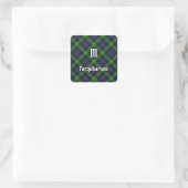 Clan Farquharson Tartan Square Sticker (Tasche)