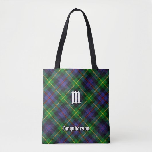 Clan Farquharson Tartan Tote Bag Tasche (Vorderseite)