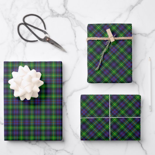 Clan Farquharson Tartan Wrapping Paper Sheets Geschenkpapier Set (Vorderseite)
