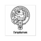 Clan Farquharson Wappen Selbstfarbige Briefmarke Permastempel (Design)