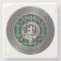 Clan Farquharson Wappen & Tartan Knot