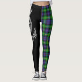 Clan Farquharson Wappen & Tartan Leggings (Vorderseite)