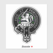Clan Farquharson Wappen & Tartan Sticker (Blatt)
