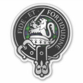 Clan Farquharson Wappen & Tartan Sticker (Vorderseite)