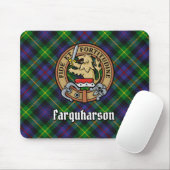 Clan Farquharson Wappen über Tartan Mousepad (Mit Mouse)
