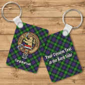 Clan Farquharson Wappen über Tartan Schlüsselanhän Schlüsselanhänger