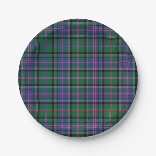Clan-FassbinderTartan Pappteller (Vorderseite)