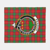 Clan Fenton Tartan Kariert Fleecedecke (Vorderseite (Horizontal))