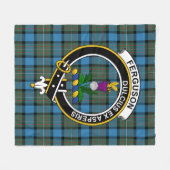 Clan Ferguson Ancient Tartan Kariert Fleecedecke (Vorderseite (Horizontal))