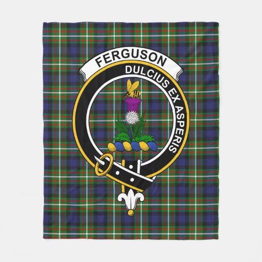 Clan Ferguson Modern Tartan Kariert Fleecedecke (Vorderseite)