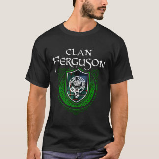 Clan Ferguson Surname Scottish Clan Tartan Shield T-Shirt