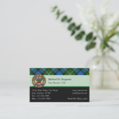 Clan Ferguson Tartan Business Card Visitenkarte (Stehend Vorderseite)