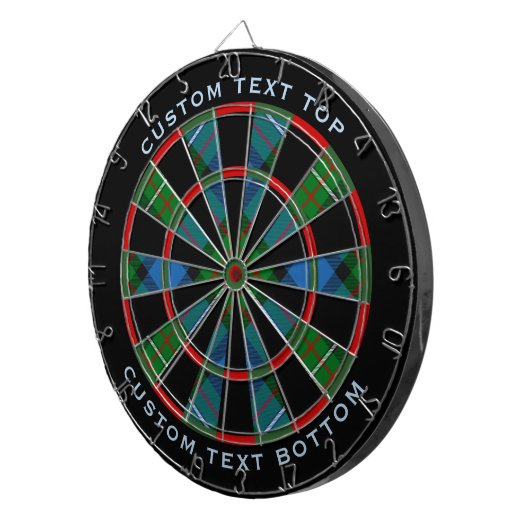 Clan Ferguson Tartan Dart Board Dartscheibe (Vorderseite rechts)