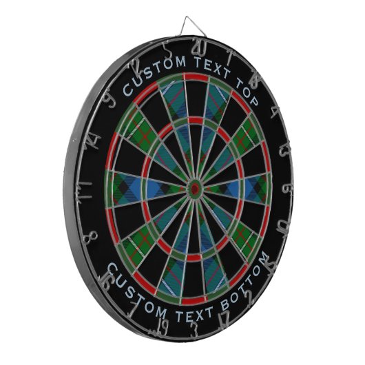 Clan Ferguson Tartan Dart Board Dartscheibe (Vorderseite Links)