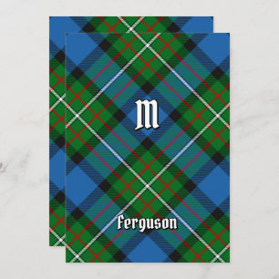 Clan Ferguson Tartan Einladung
