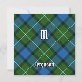 Clan Ferguson Tartan Einladung (Vorderseite)