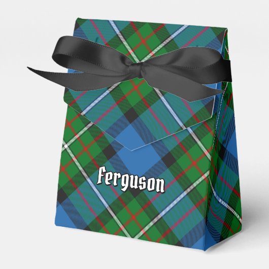 Clan Ferguson Tartan Favor Box Geschenkschachtel (Vorderseite)