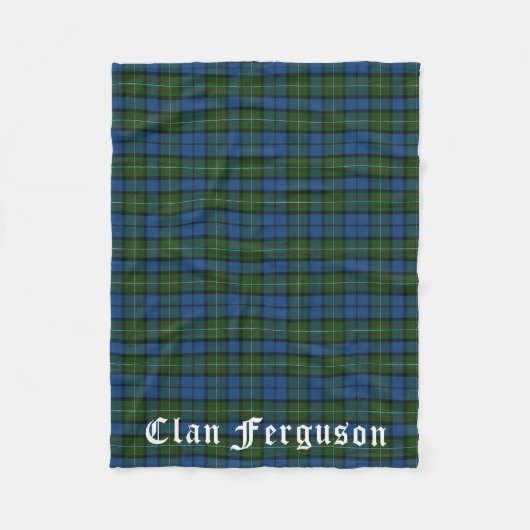 Clan Ferguson Tartan Fleecedecke (Vorderseite)