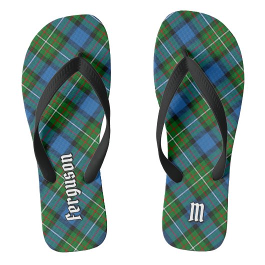 Clan Ferguson Tartan Flip Flops Badesandalen (Fußbett)