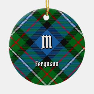 Clan Ferguson Tartan Keramik Ornament Obelisk