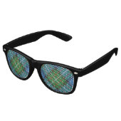 Clan Ferguson Tartan Retro Sonnenbrille (Schrägansicht)