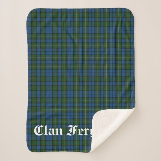 Clan Ferguson Tartan Sherpadecke (Vorderseite)