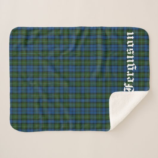 Clan Ferguson Tartan Sherpadecke (Vorderseite (Horizontal))