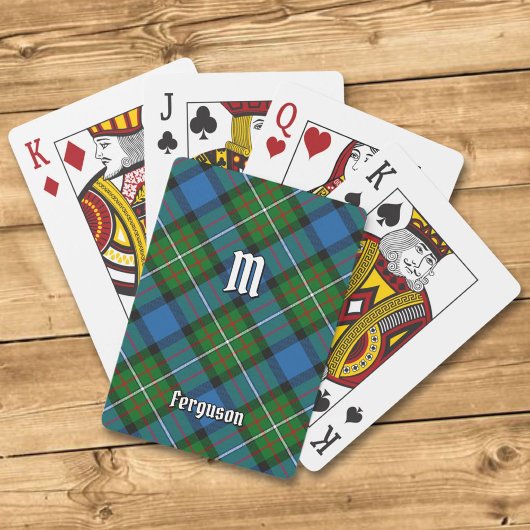Clan Ferguson Tartan Spielkarten