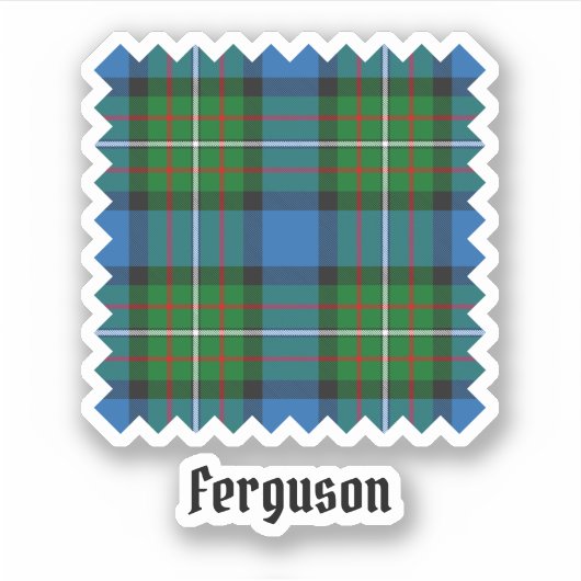Clan Ferguson Tartan Sticker (Vorderseite)