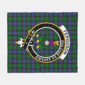 Clan Ferguson von Balquhidder Tartan Kariert Fleecedecke (Vorderseite (Horizontal))