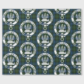 Clan Ferguson Wappen Abzeichen & Tartan Geschenkpapier (Flach)