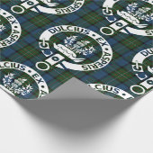 Clan Ferguson Wappen Abzeichen & Tartan Geschenkpapier (Ecke)