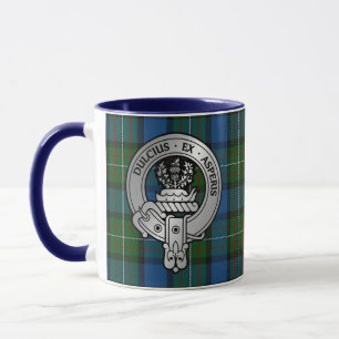 Clan Ferguson Wappen & Atholl Tartan Tasse